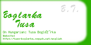 boglarka tusa business card